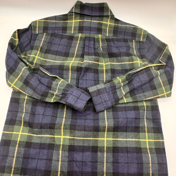 Polo Ralph Lauren Green and Blue Plaid Fringe Midi Shirt Dress,  Size 2 NWOT - Picture 11 of 16